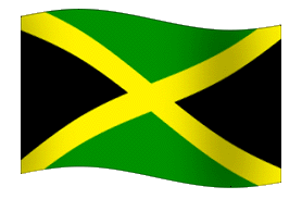 Jamaican Flag waving